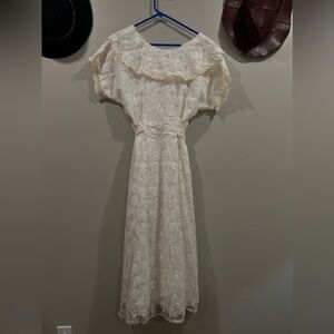 Vintage Gunne Sax Jessica McClintock Lace dress